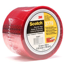 Scotch Security Message Box Sealing Tape 3779 Clear 72 mm × 100 m - Exact Industrial Supply