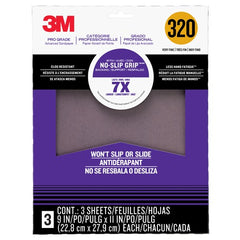 ‎3M Pro Grade Precision Faster Sanding Sanding Sheets 320 grit X-Fine 26320TRI-3 9″ × 11″ - Exact Industrial Supply