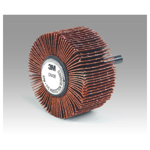 3M Flap Wheel 747D Type 83 2″ × 1″ × 1/4″ P120 X-weight - Exact Industrial Supply