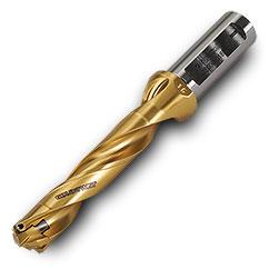 TD2500125B7R01 5xD Gold Twist Drill Body-Universal Flat Shank - Exact Industrial Supply