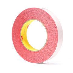 3M Double Coated Tape 9737R Red 24 mm × 55 m 3.5 mil - Exact Industrial Supply
