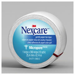 Nexcare Micropore Paper First Aid Tape 530-P1/2 1″ × 10 yds Wrapped - Exact Industrial Supply