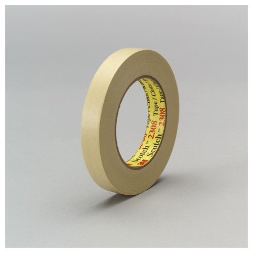 3M Masking Tape 2308 Tan 18 mm × 55 m 5.3 mil - Exact Industrial Supply