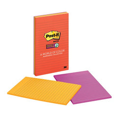 Post-it Super Sticky Notes 5845-SSAN 5″ × 8″ (127 mm × 203 mm) Marrakesh Collection Lined
