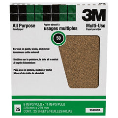‎9 in × 11 in 3M™ Pro-Pak™ Paint & Rust 99406NA - 50 Grit Alt Mfg # 99406 - Exact Industrial Supply