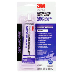 3M Marine Adhesive Sealant 4000 UV Pn05280 White 3 oz Tube - Exact Industrial Supply