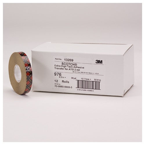 Scotch ATG Adhesive Transfer Tape 976 Clear 1/4″ × 60 yd 2 mil - Exact Industrial Supply