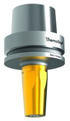 HSK-A50 3mm Bore Dia. x 80mm Gage Length Shrink Fit Toolholder - Exact Industrial Supply