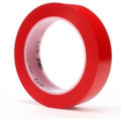 List 471 1" x 36 yds Vinyl Tape - Red - Exact Industrial Supply
