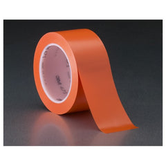 3M Vinyl Tape 471 Orange 1/4″ × 36 yd 5.2 mil Individually Wrapped Conveniently Packaged - Exact Industrial Supply