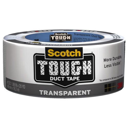 1.88 in × 20 yd (48 mm × 18,2 m) 6 Scotch(R) Tough Transparent Duct Alt Mfg # 98011 - Exact Industrial Supply