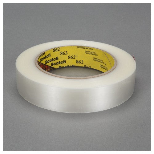 24 mm × 55 m Scotch Reinforced Strapping Tp Clear Alt Mfg # 88298 - Exact Industrial Supply