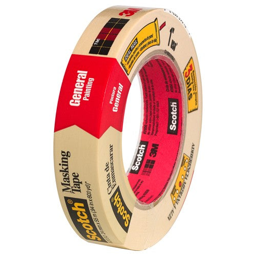 Scotch Masking Tape 185 3/4″ × 1000″ Roll - Exact Industrial Supply
