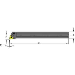 A20U MWLNL4 Steel Boring Bar w/Coolant - Exact Industrial Supply