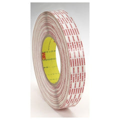 3M Double Coated Tape Extended Liner 476XL Translucent 3/4″ × 60 yd 6 mil - Exact Industrial Supply