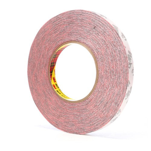 3M Double Coated Tape 469 Red 1/2″ × 60 yd 5.5 mil - Exact Industrial Supply