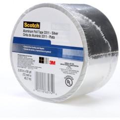 2.83X50 YDS 3311 SLV ALUM FOIL TAPE - Exact Industrial Supply
