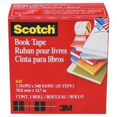 ‎Scotch Book Tape 845-200 2″ × 540″ (50 8 mm × 13 7 m) - Exact Industrial Supply