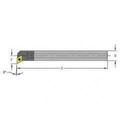 C06M-SDUCR2 3/8" SH; 6"OAL - Indexable Boring Bar - Exact Industrial Supply