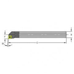 E10S SCLPL3 Solid Carbide Boring Bar w/Coolant - Exact Industrial Supply