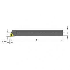 HM12Q SWLCR3 Heavy Metal Boring Bar w/Coolant - Exact Industrial Supply