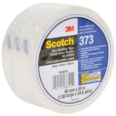 Scotch Box Sealing Tape 373 White 48 mm × 50 m - Exact Industrial Supply