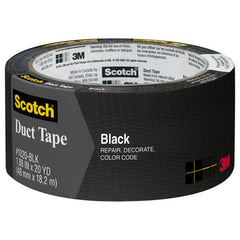 3M Duct Tape Black 3920-BK 1.88″ × 20 yd (48 mm × 18 2 m) - Exact Industrial Supply