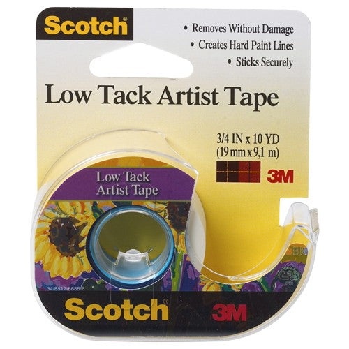 Scotch Artist Tape FA2020 3/4″ × 10 yd Low Tack - Exact Industrial Supply