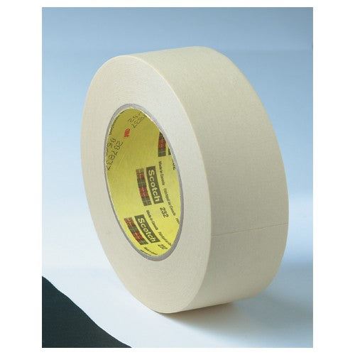 3M High Performance Masking Tape 232 Tan 36 mm × 55 m 6.3 mil - Exact Industrial Supply