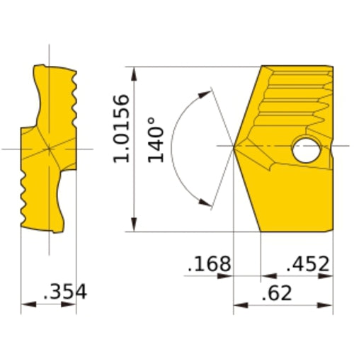* TAWNH0101T VP15TF DRILLING INSERT