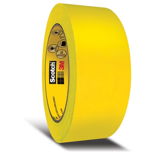 Scotch Ultimate Paint Edge Masking Tape 2460 Gold 1″ × 60 yd 3.3 mil - Exact Industrial Supply