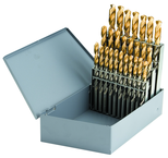 1/16 - 1/2 X 64Ths HSS-Co8% Straight Shank Split Point Drill Set (29Pcs) - Exact Industrial Supply