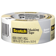 ‎Scotch Contractor Grade Masking Tape 2020-48MP 1.88″ × 60.1 yd (48mm × 55m) - Exact Industrial Supply