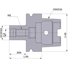 Sc16M08S22-Hsk63A Arbor