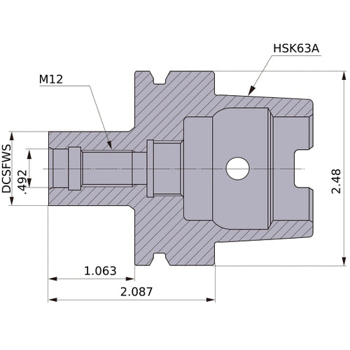Sc25M12S27-Hsk63A Arbor