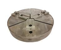 Round Chuck Jaws - Square Serrated Key Type - Chuck Size 10" to 12" inches - Part #  RSP-12205CI - Exact Industrial Supply