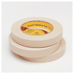 3M High Performance Masking Tape 232 Tan 12 mm × 55 m 6.3 mil - Exact Industrial Supply