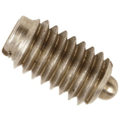 End Force Spring Plunger - 1.5 lbs Initial End Force, 40.75 lbs Final End Force (8–36 Thread) - Exact Industrial Supply