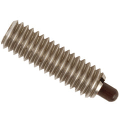 End Force Spring Plunger - 6.6 lbs Initial End Force, 17.4 lbs Final End Force (1/2″–13 Thread) - Exact Industrial Supply