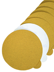 6" x No Hole - 120 Grit - Disc with Tab Gold - Exact Industrial Supply