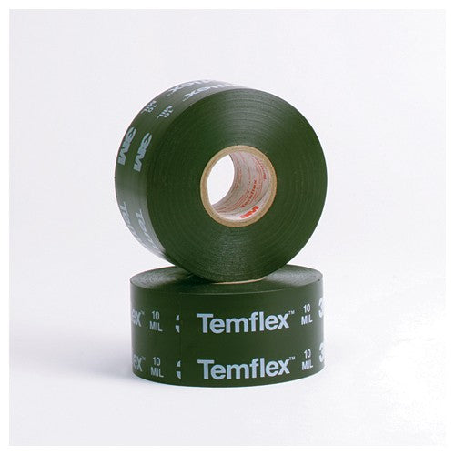 3M Temflex Vinyl Corrosion Protection Tape 1100 2″ × 100 ft Printed Black - Exact Industrial Supply