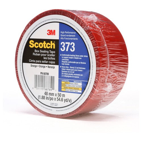 Scotch Box Sealing Tape 373 Orange 48 mm × 50 m - Exact Industrial Supply