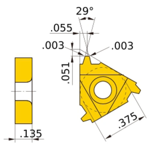 MMT16ER100ACME VP10MF INSERT