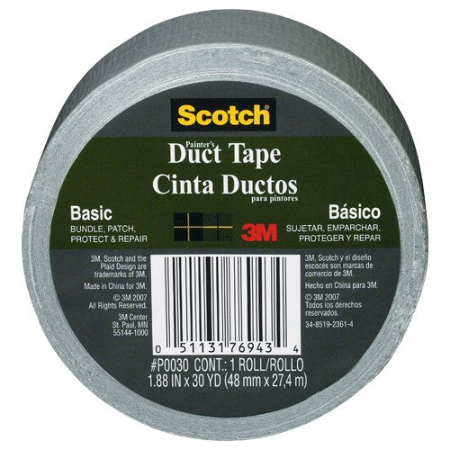 3M Basic Painter's Duct Tape P0030 1.88″ × 30 yd (48 mm × 27.4 m) - Exact Industrial Supply
