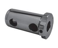 Type LB Tool Holder Bushings - Part #  TBLB-15-1000-B - (OD: 1-1/2") (ID: 1") (Head Thickness: 3/8") (Center Hole Distance: 1-1/4"   &   Shoulder to Center of First Hole: 1/2"   ) (Length Under Head: 3-1/8") - Exact Industrial Supply