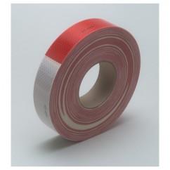 1-1/2X150' RED/WHT CONSP MARKING - Exact Industrial Supply