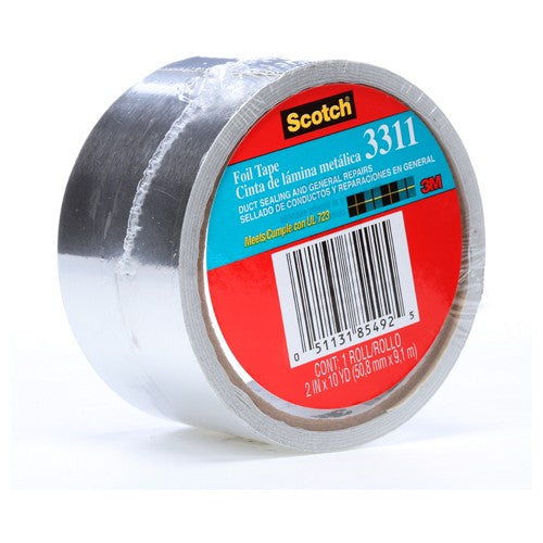 ‎Scotch Foil Tape 3311-10A 2.0″ × 10 yd (50.8 mm × 9 1 m) - Exact Industrial Supply