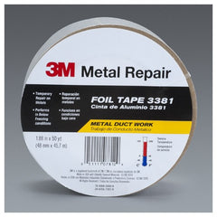 3M Aluminum Foil Tape 3381 Silver 1.88″ × 50 yd 2.8 mil - Exact Industrial Supply