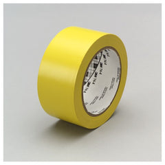 3M General Purpose Vinyl Tape 764 Yellow 1″ × 36 yd 5 mil Individually Wrapped Conveniently Packaged - Exact Industrial Supply