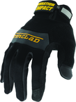 Vibration Impact Resistant Work Glove - Black/Gray - Medium - Exact Industrial Supply